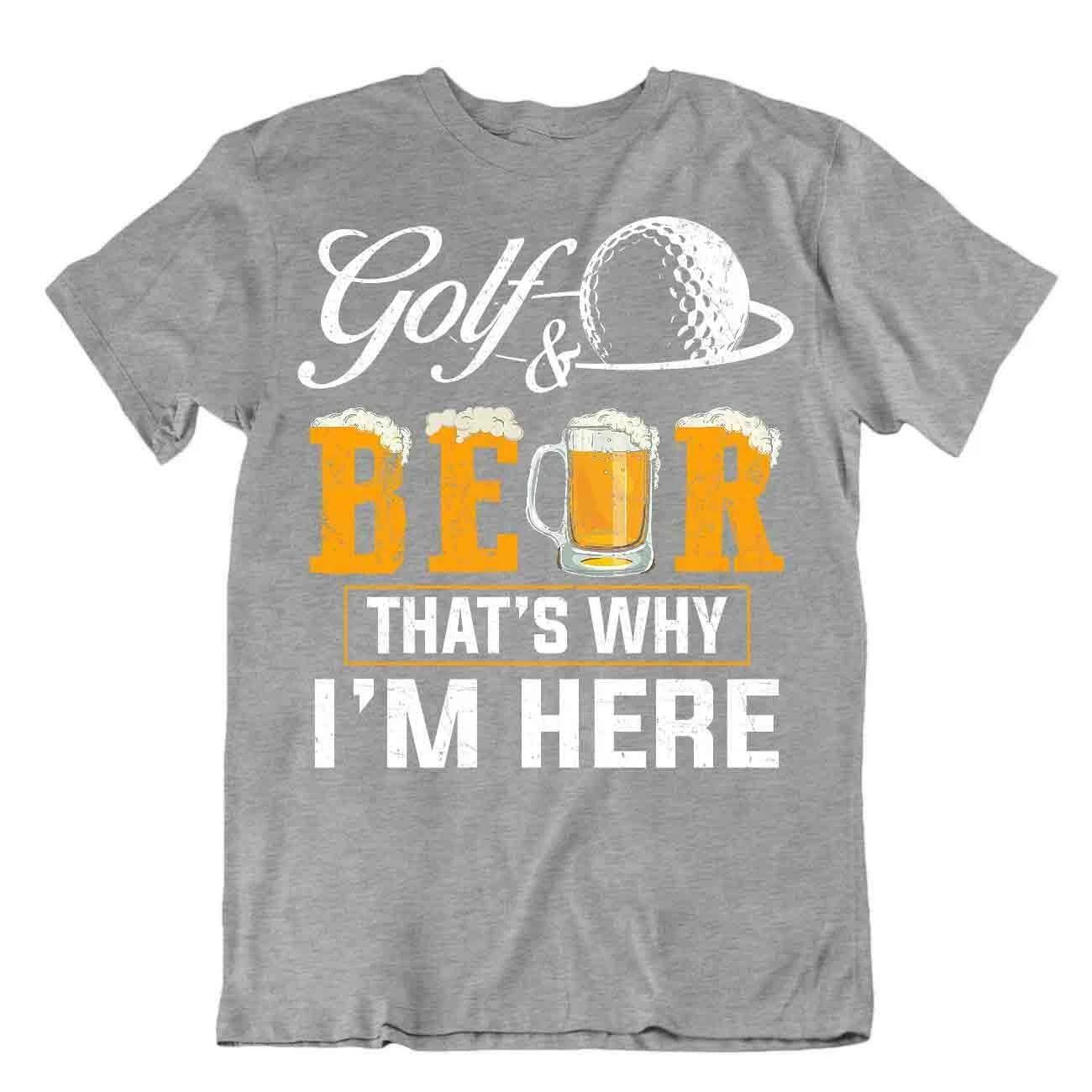 Golf And Beer T-Shirt Men s Wonderful Time For Beer Tee Camping Bear Shirt XL