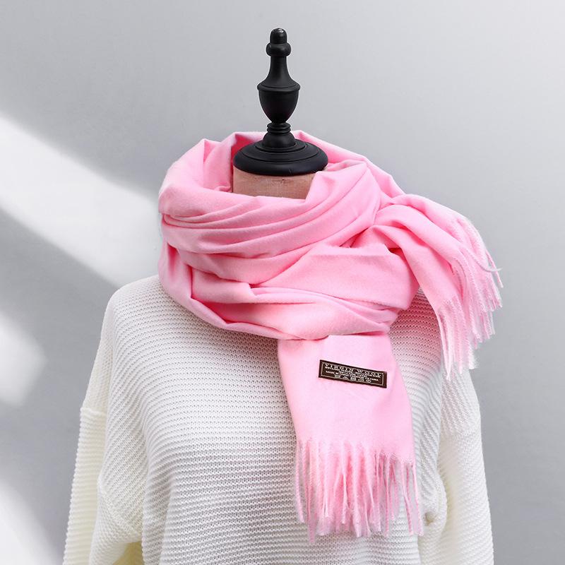 Autumn and winter cashmere scarf women's winter, annual meeting solid color imitation cashmere scarf, Dongdaemun scarf scarf shawl