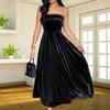 Women's Fashion Temperament Elegant Ladies Long Sleeve Slim Dress Retro Dress