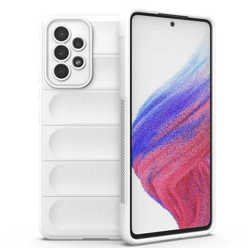 For Samsung Galaxy A53 5G Back Cover Phone Case Liquid Silicone Anti-fall Shockproof Armor Funda Coque Cases