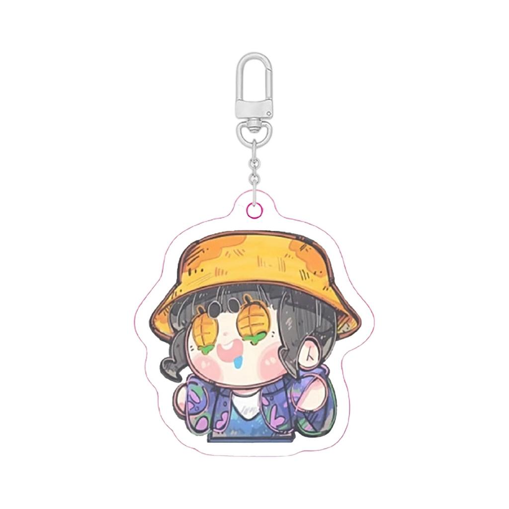 2D Acrylic Keychain Backpack Pendant