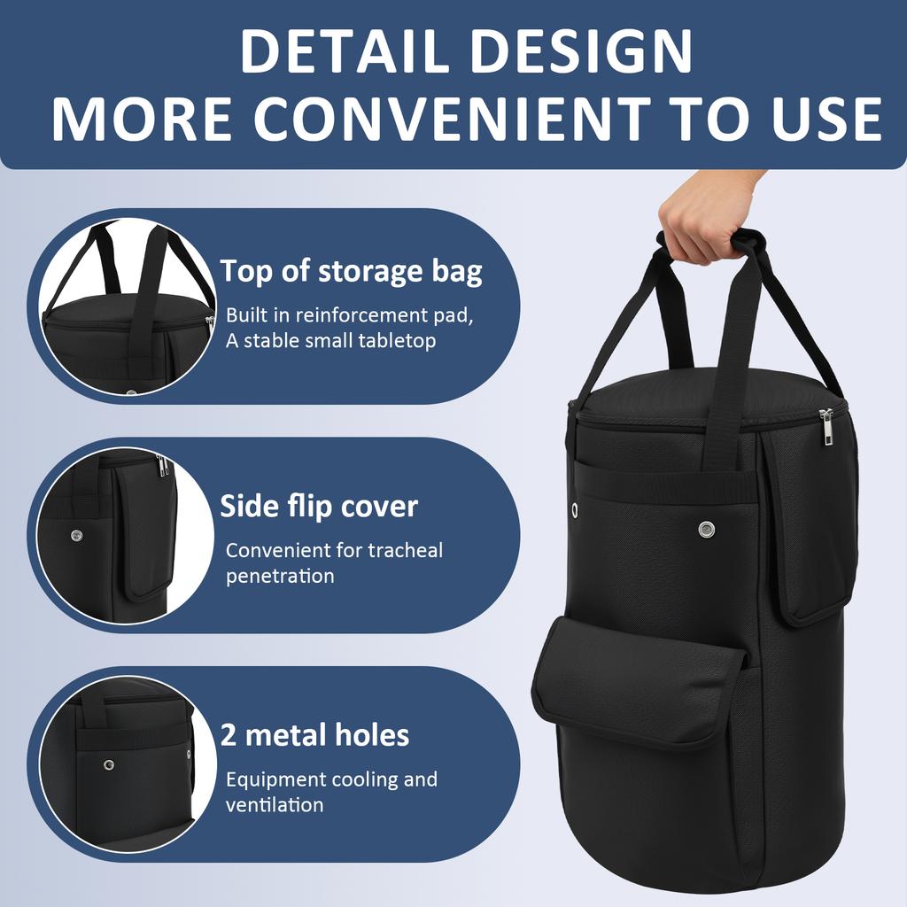 20 lb Propane Gas Tank Bag Oxford Cloth Waterproof Propane Tank Cover with Side Flip Flap and 2 Storage Pocket Gas Bottles Cover