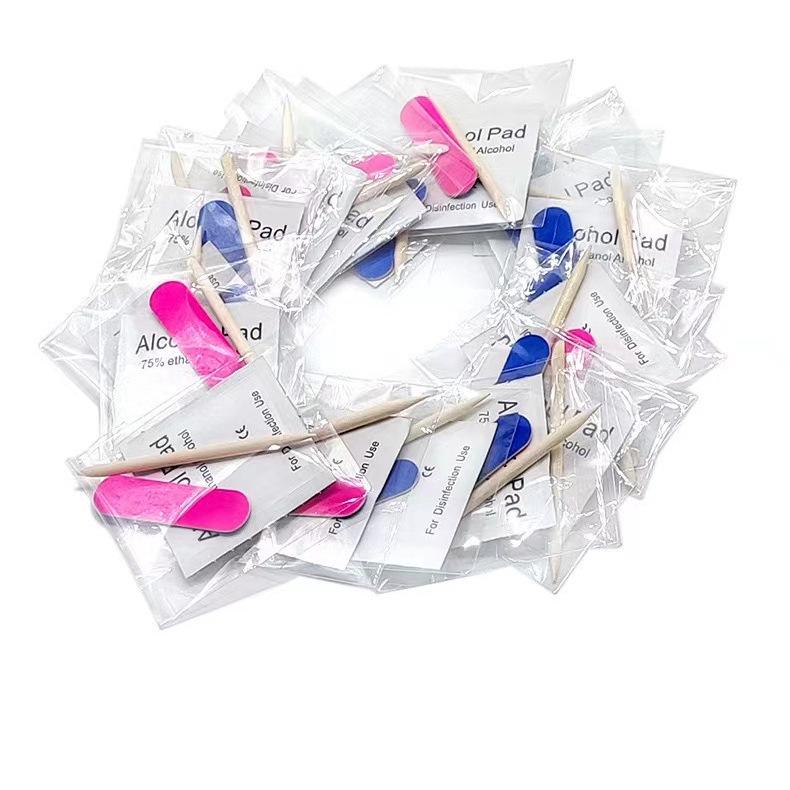 Winter Red Reindeer & Snowflake Press-On Nails - Holiday Short Manicure Stickers