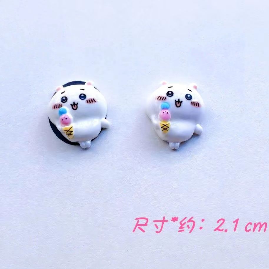 Cartoon Cute Chikawas Diy Glue Resin Jewelry Accessories Mobile Phone Case Key Hairpin Headband Accessories Hachiware USAGI