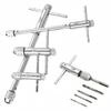 M3-8 M5-12 Adjustable T-Handle Ratchet Hand Tap Holder Wrench Extended Tapping Forward And Reverse Hand Tapping Accessories Tool