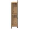 Headboard Cabinet with Storage Artisan Oak Wood Material