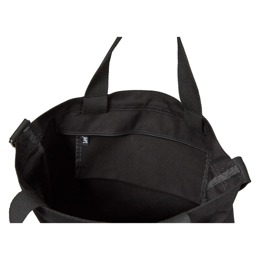 tote bag elf tote L size canvas lightweight large capacity school commuting leisure town black [Lee] 2-way 2-way 320-1352