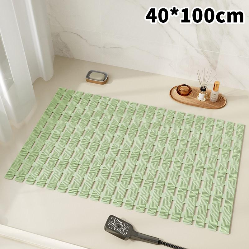 Non Slip Soft Bath Shower Mat With Textured Grip And Fast Drain Holes Perfect For Bathroom Tub Wet Floor Daily Use