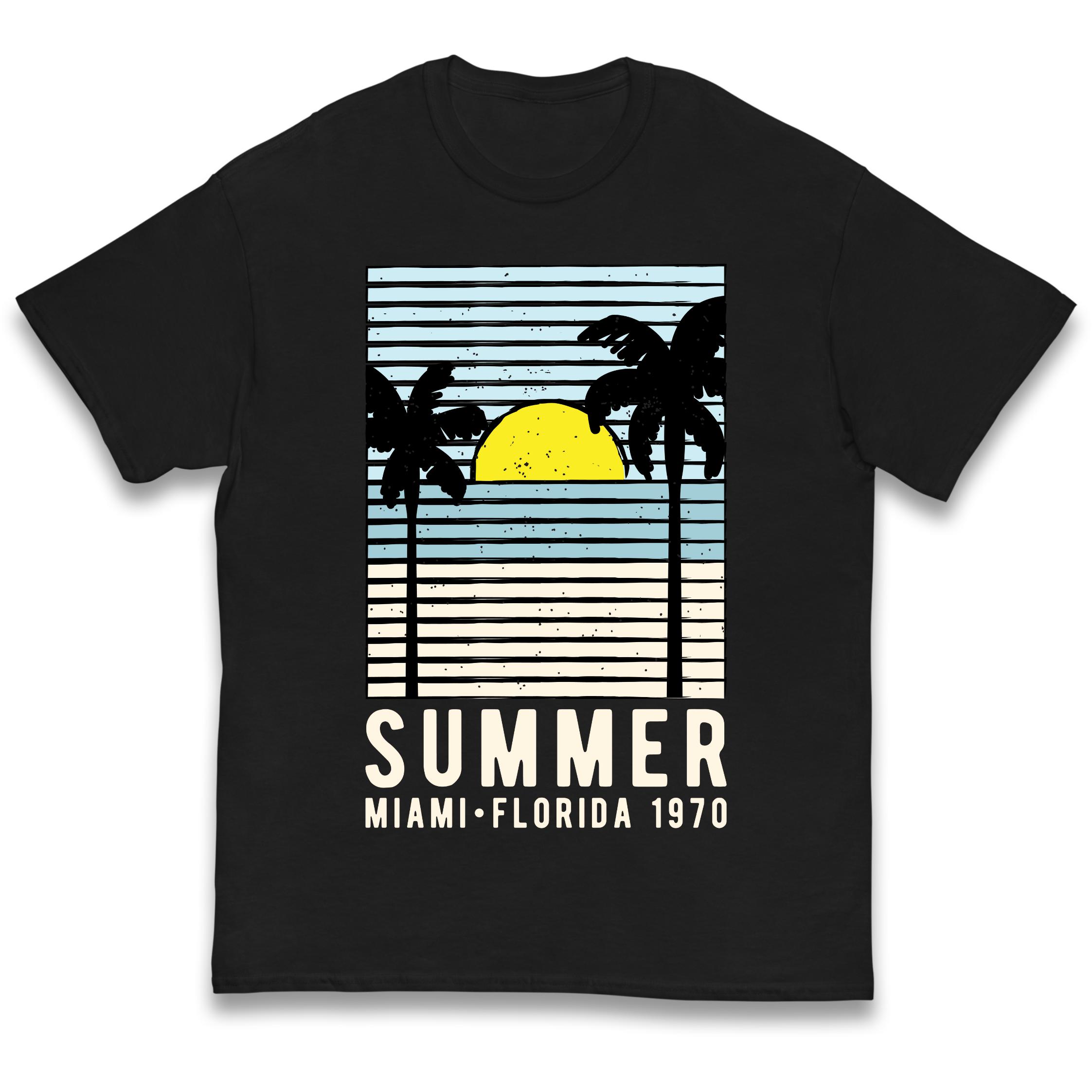 Summer Miami Florida 1970 Kids T-Shirt 110