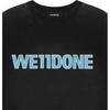 We11done FW23 Solid Color Round Neck Short Sleeve T-Shirt Unisex Tops Black WD-TT3-23-840-U-BK