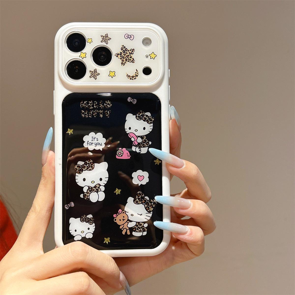 

Leopard Print Drop-Proof KT Cat Case for iPhone 15/17/16 PROMAX iPhone 16 Pro Max