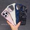 For Iphone 16 15 14 Plus Pro Max Case Magsafe Metal Frame Camera Protection Snake Skin Pattern Microfiber Lining Leather Cover