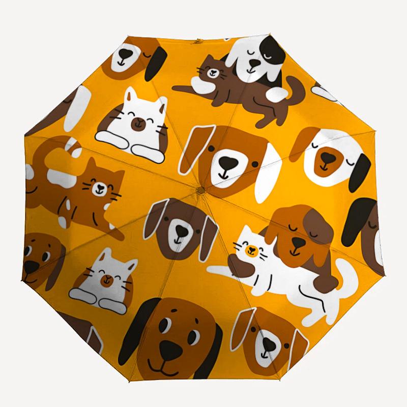 

1pc Pet Friends Umbrella - Portable Home Essential, Durable Iron Frame with Rod Structure, Fashion Lovers yy250910065