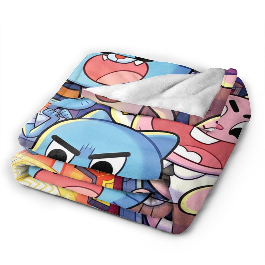 The Amazing World of g-Gumballs Blankets Fleece Multifunction Super Soft Throw Blankets for Bedroom Rug Piece