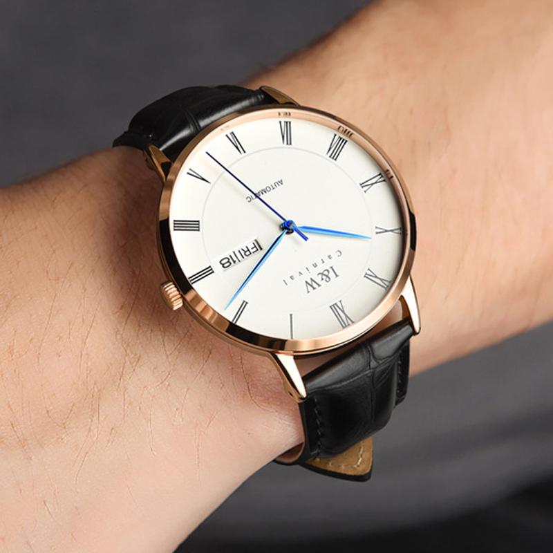 IW Men Watch Fashion High Quality Automatic Leather Watches Waterproof Date Top Brand Luxury MIYOTA Mechanical Man Wristwatch
