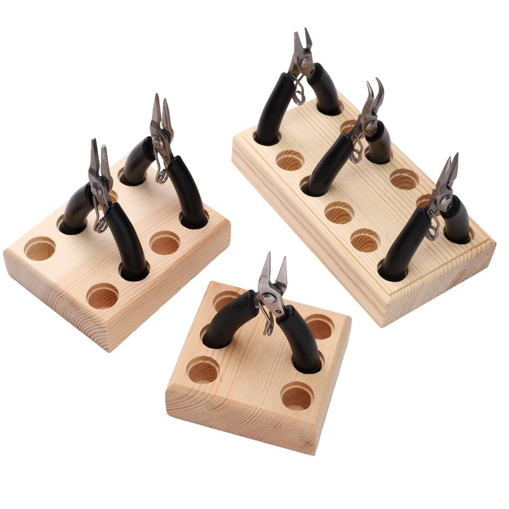 Solid Wood Handmade Pliers Storage Rack Tool Organizer for Jewelry Making