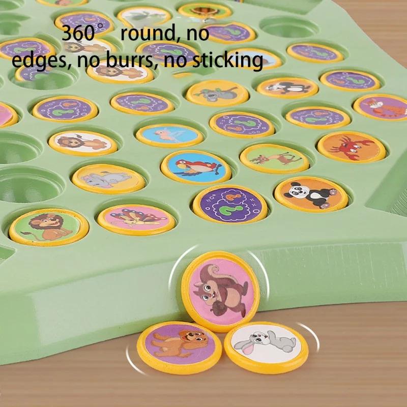 Animal Fruit Memory Matching Game Educational Board Game Kids Interactive Parent-Child Chess Set Cartoon Logical Thinking Toy