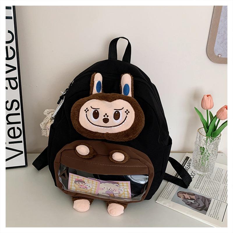 School bag new cartoon cute plush student bag girl large capacity high sense girl backpack