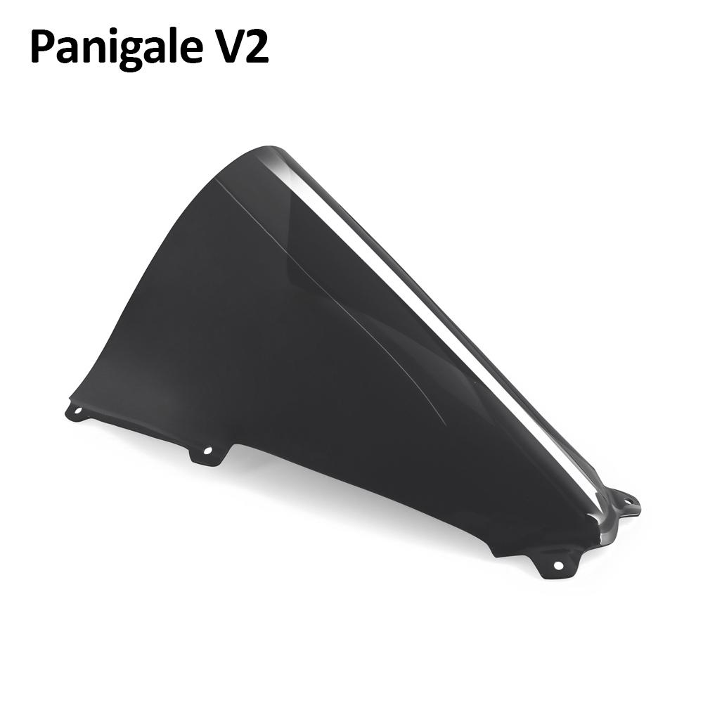 Motorcycle Double Bubble Windshield WindScreen Screen Acrylic For Ducati Panigale V4 2018 2019 PANIGALE Panigale V2 2018-2024