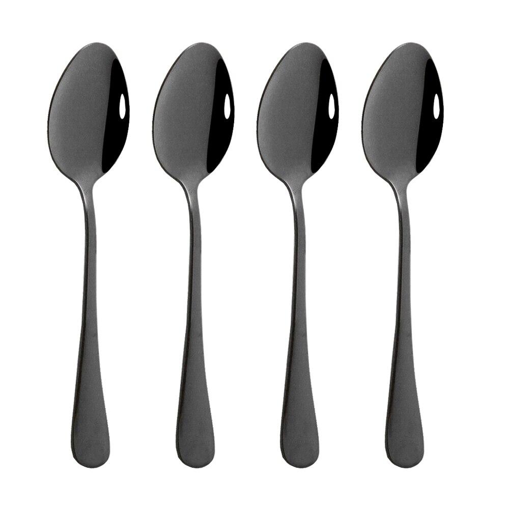 4Pcs Mirror Dinnerware Set Stainless Steel Flatware Cutlery Rainbow Set Kitchen Dinner Spoon Silverware Kitchen Tableware Set