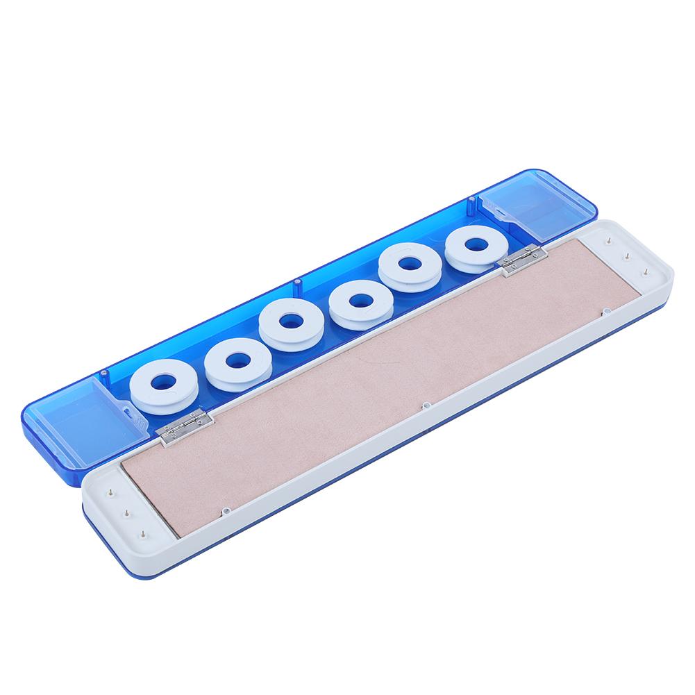 Fishing Tackle Multifunction Float Fishing Line Storage Box Winding Board Accessorytransparent Blue 45cm