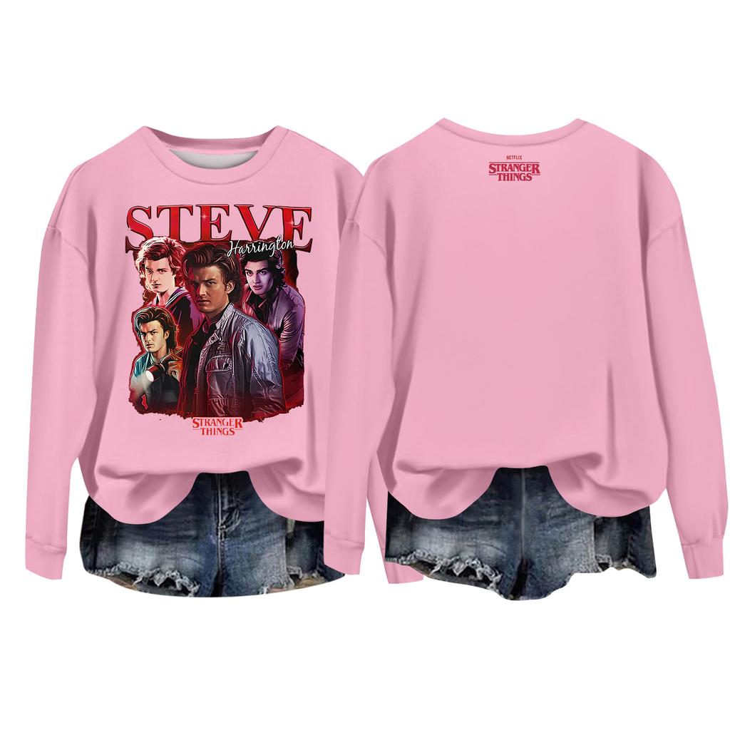 Women's Casual Round Neck Long Sleeve Valentine's Day Printed Pullover Top