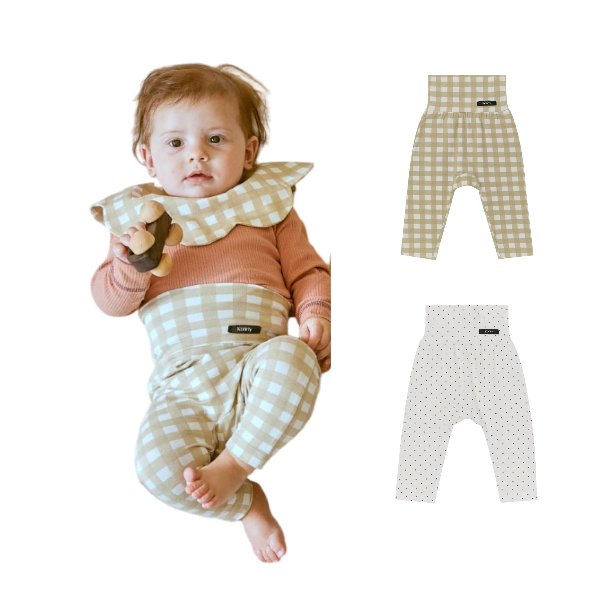 

комплект мягких модальных леггинсов для поддержки животика, для малыша, для малыша, комплект B, синий [Konny], 2 предмета, с высокой посадкой, теплые, леггинсы, брюки, одежда, низ, брюки,