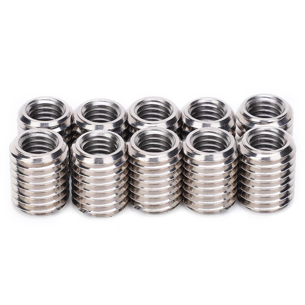 10Pcs Reducer Nut Thread Conversion Stainless Steel Repair Sleeve Bushing Screw Fastening