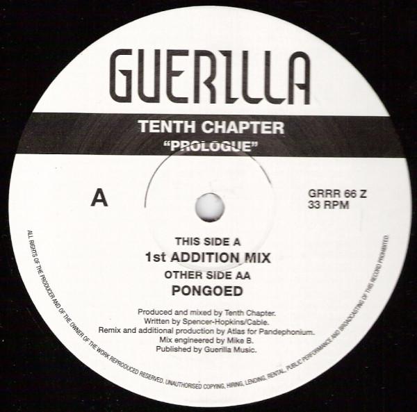 

12-дюймовая пластинка ДЕСЯТАЯ ГЛАВА Пролог The Atlas Remixes GRRR66Z Guerilla 1994 UK Dance Electronica Б/у