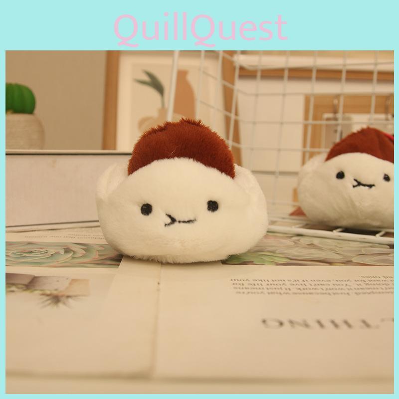 Cute Cha Siu Bao Plush Toy With Water Crystal Soft Material For Backpack Accessories And Gifts