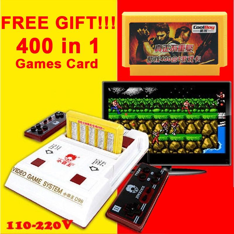 

D99 SUBOR Домашняя ТВ Видеоигровая консоль Машина для классических игр SFC/NES Двойные ручки