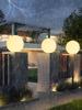 Waterproof Outdoor Solar Moon Lights for Courtyard, Gate, Garden, and Fence Pillars