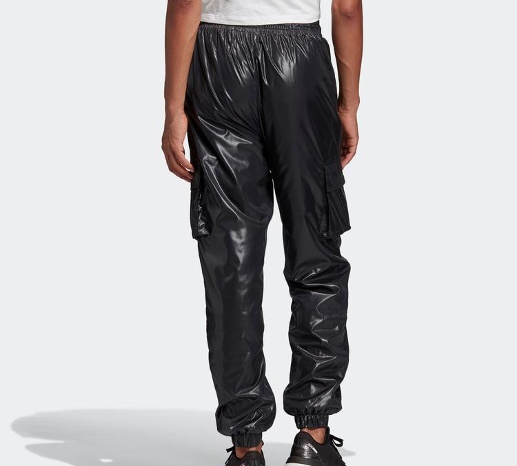 adidas Originální Pletené Tepláky Dámské Černé Středně Volné Rovné Kalhoty GC8755
