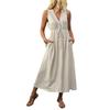 Women's Summer V-neck Comfortable Loose Sleeveless Vest Dress
