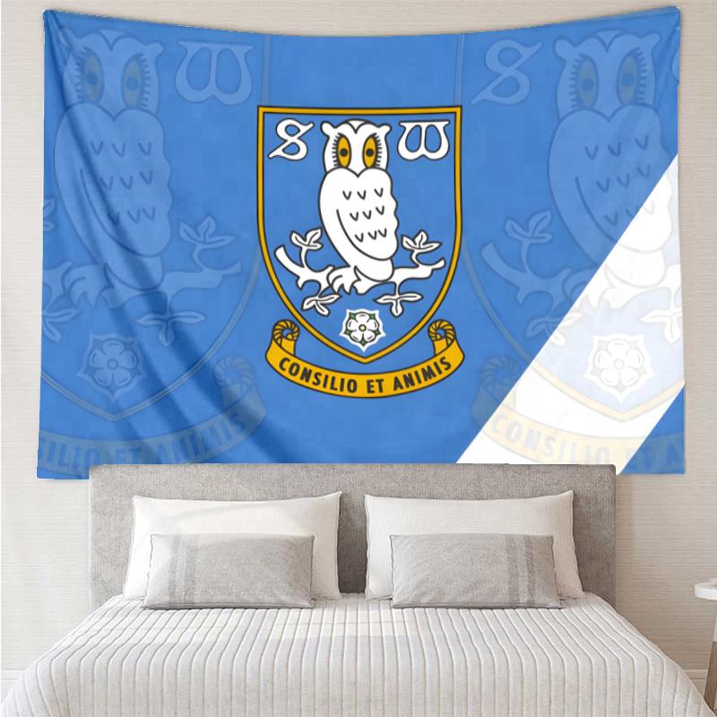 Sheffield Wednesday F.C. Tapestry, Wall Hanging Tapestry, Pattern Tapestry for Dorm Bedroom Living Room Wall Art Photography Backdrop