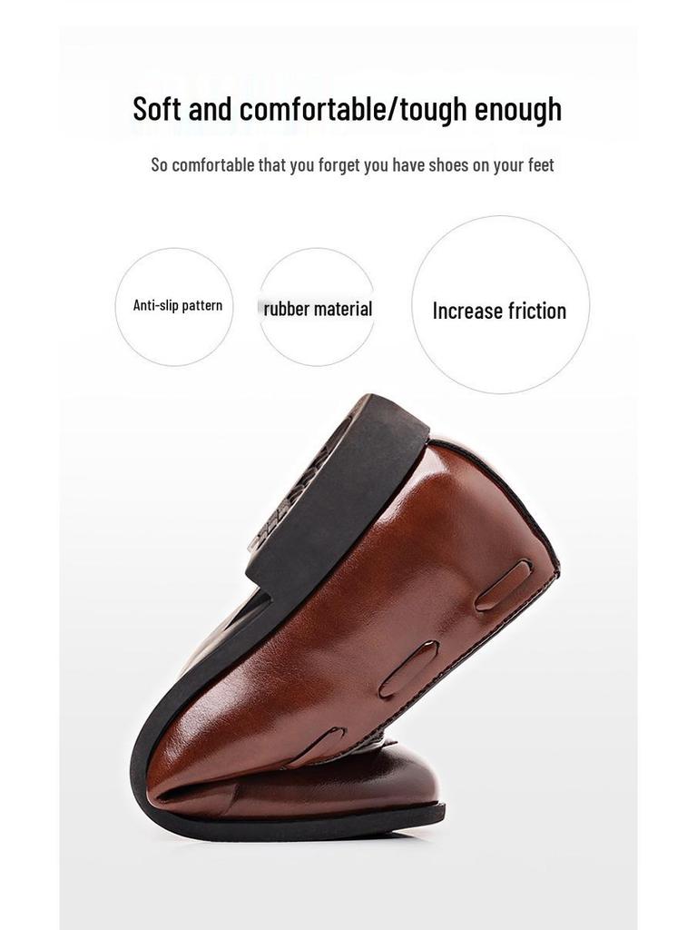 Neue Herren-Slipper aus echtem Rindsleder mit Quasten, vielseitige formelle und lässige Schuhe