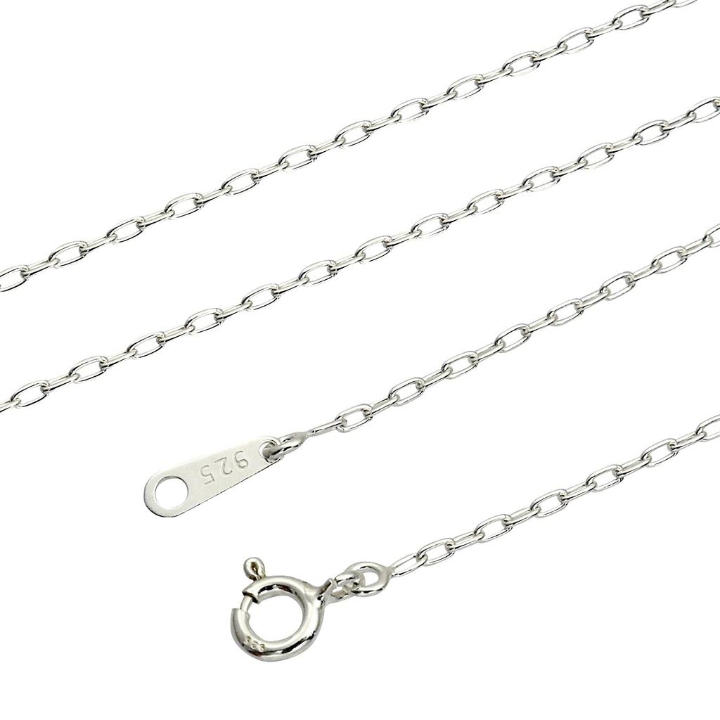 [Sears] Long Azuki Chain Necklace, Silver 925, 1.5mm Width, 40cm