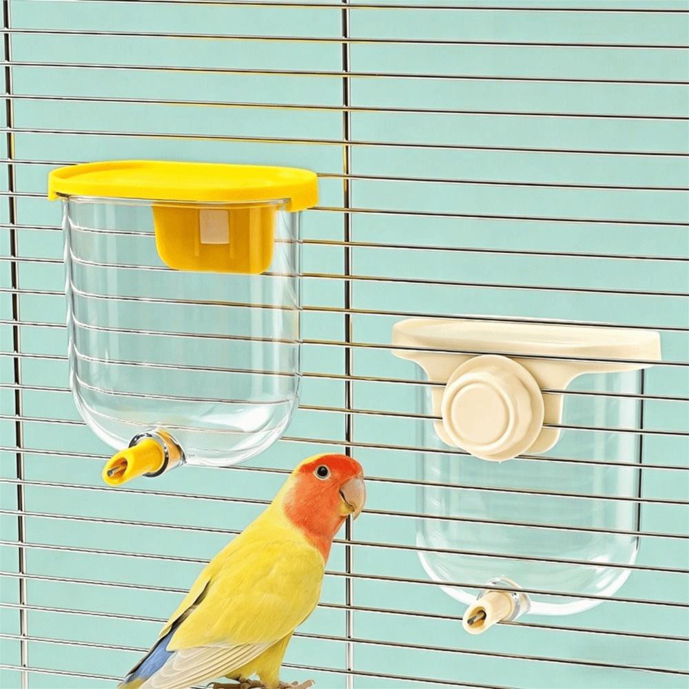 330ML Vogel-Wasserspender Pin-Touch Vogelkäfig Hängender Wasserspender Tigerhaut Papagei
