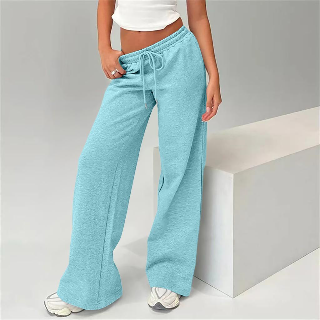 Women's Loose,Fit Fleece,Lined Thermal ,Color Casual Sweatpants