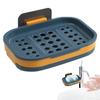 Suction Cup Wall Mounted Soap Box Creative Drain Rack Shower Soap Dish Holder Double-layer Draining Soap Saver For Bathroom Tile