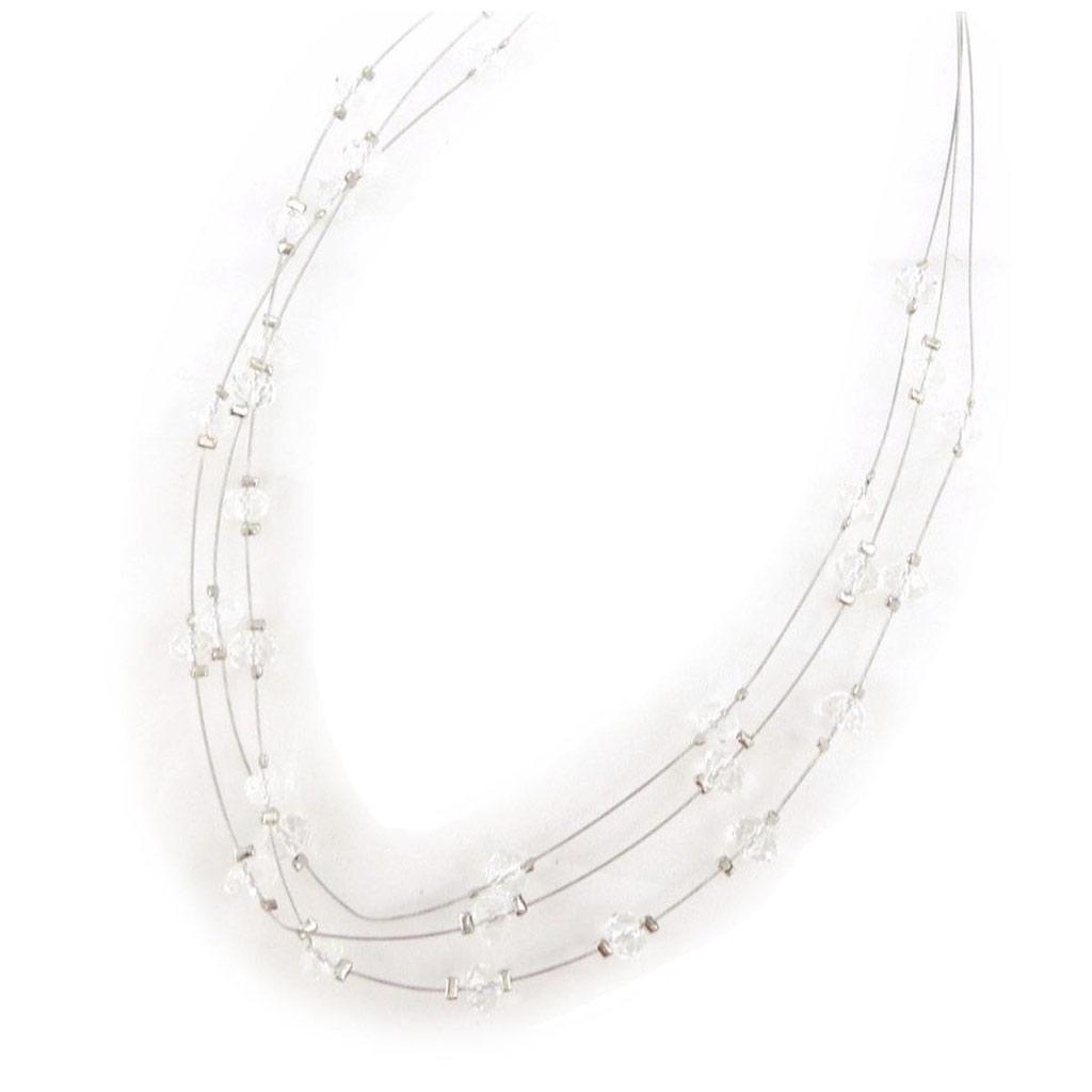 Les Trésors De Lily [J3627] - Colier 'Sissi' alb