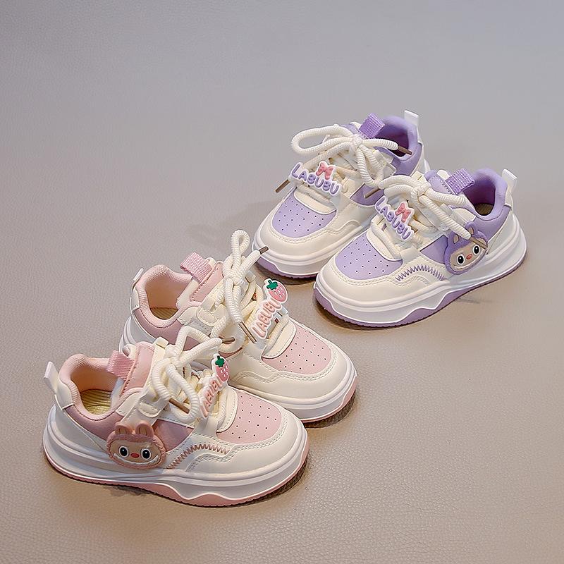 Girls Low-top Board Shoes 2025 Spring and Autumn New Primary School Students Fashion Soft-soled Casual Shoes Boys Non-slip Sports Shoes