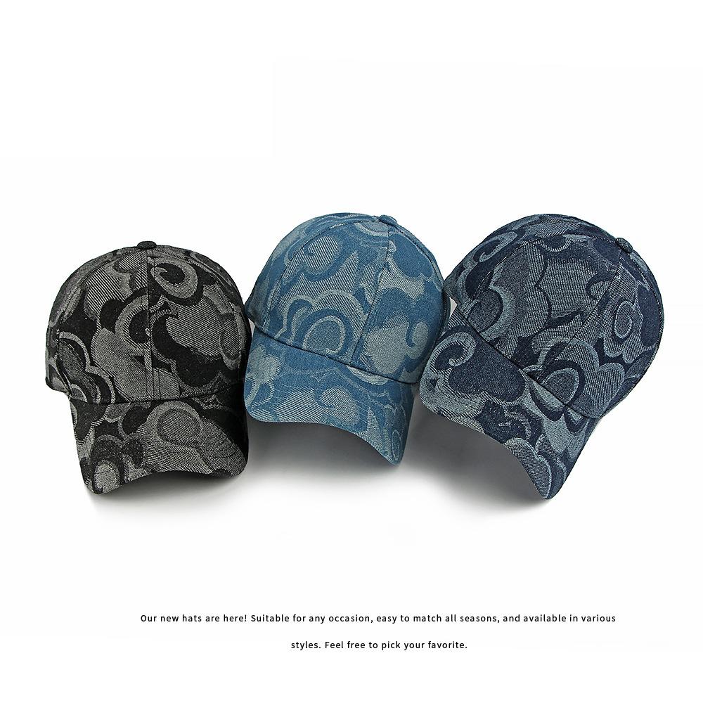 Jacquard Denim Baseball Cap Spring Summer Sunscreen Sun Hat Vintage Cap