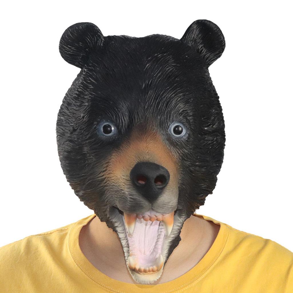 Bear Mask,Halloween Party Mask,Novelty, Multipurpose,Full Head Mask,Animal Headgear Mask