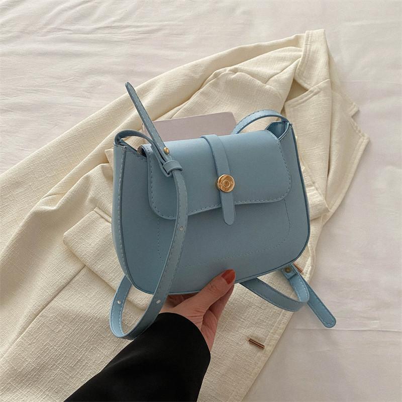 Popular Vintage Shoulder Bag With Street Style Element Stitching Line For Daily Match