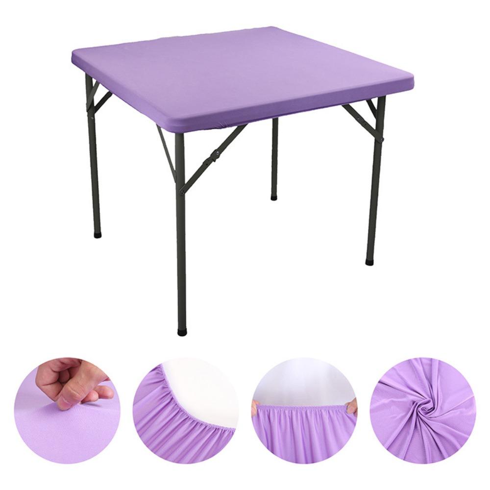86X86CM Stain-Resistant Tablecloth Elastic Picnic Table Cloth Square Table Cover  Home