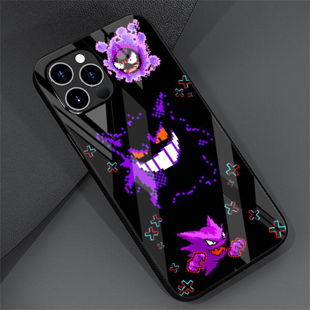 

Стеклянный чехол с аниме Pokemon Japan для Apple iPhone 14 13 Pro 11 12 7 8 Plus SE 2022 XR X XS Max 6 6S, закаленный чехол для телефона с рисунком iPhone 14