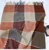 Schicker karierter Quastenschal für Damen - Dicke, warme Imitat-Kaschmir-Stola mit Jacquard-Design, perfekt für Herbst- und Winterausflüge