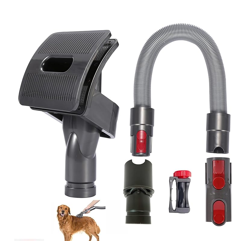 

Pet Dog Hair Brush Vacuum Attachment Pet Grooming Kit for Dyson, Dog Grooming Vacuum Attachment Kit(Gray, C) C серый