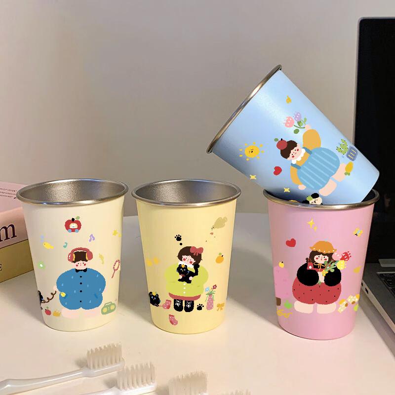 Handon Stainless Steel Cartoon Kids  Drinking Cups